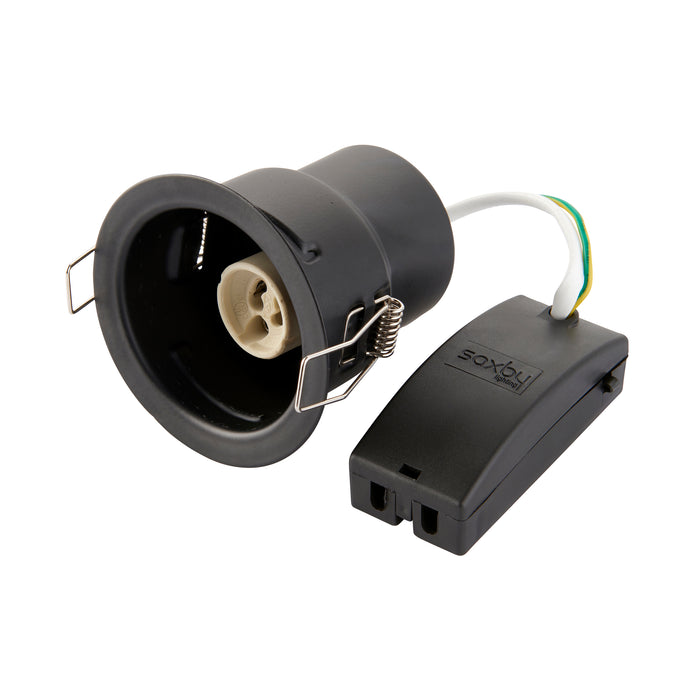 Saxby 109806 ShieldONE Fire-Rated Dimmable Recessed Tilt Antique Brass GU10 Downlight