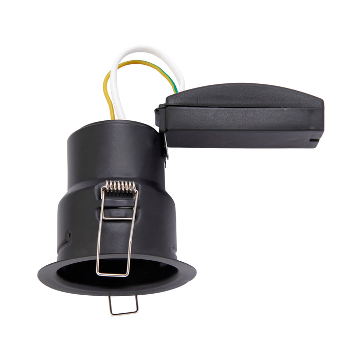 Saxby 109806 ShieldONE Fire-Rated Dimmable Recessed Tilt Antique Brass GU10 Downlight