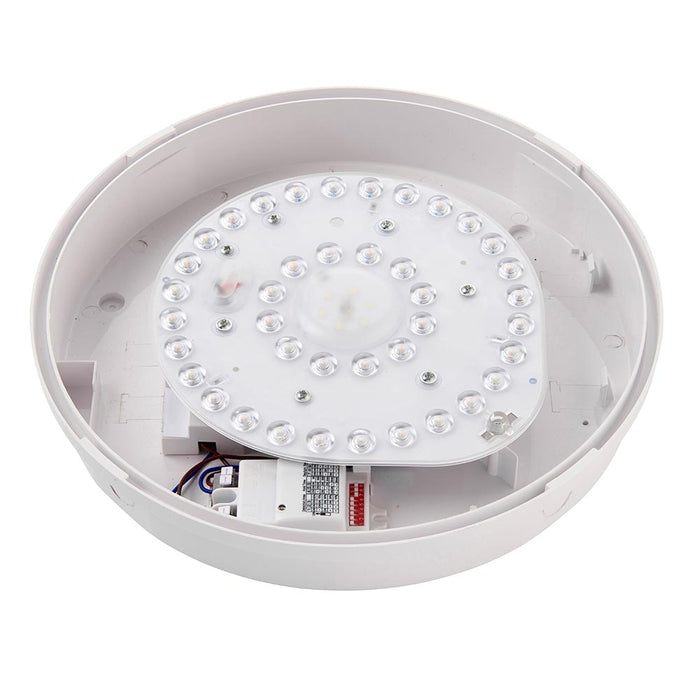 Saxby 113961 HeroULTRA Microwave 5 Colour Changing (CCT) Tri Wattage (15W/12W/8W) LED Bulkhead  Adjustable Color Temperature & Waterproof for Outdoor Use