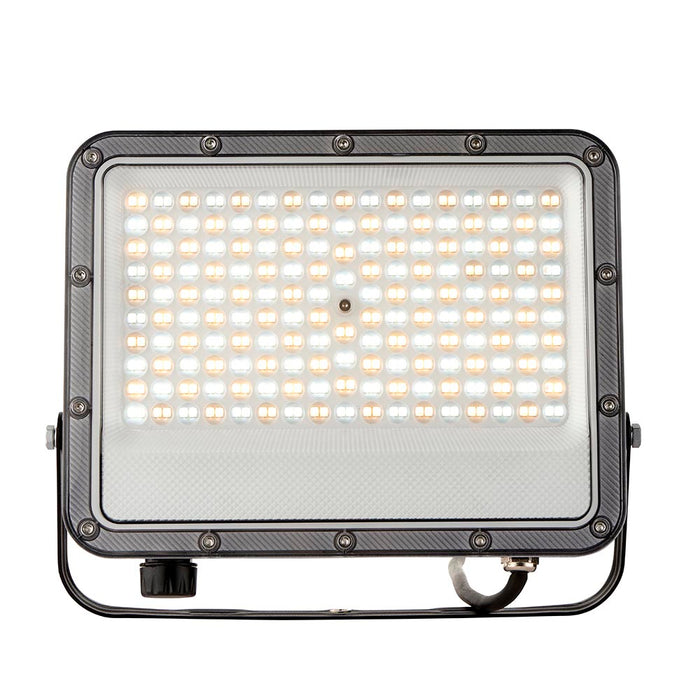 Saxby 118608 Fortis CCT  LED Asymmetric Floodlight 100W IP65 - Matt Black