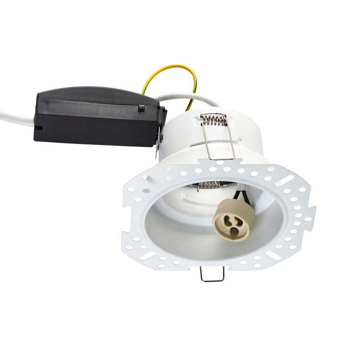 Saxby 119105 ShieldONE 75 Plaster-In Trimless Downlight w/ Multiple Bezel Options