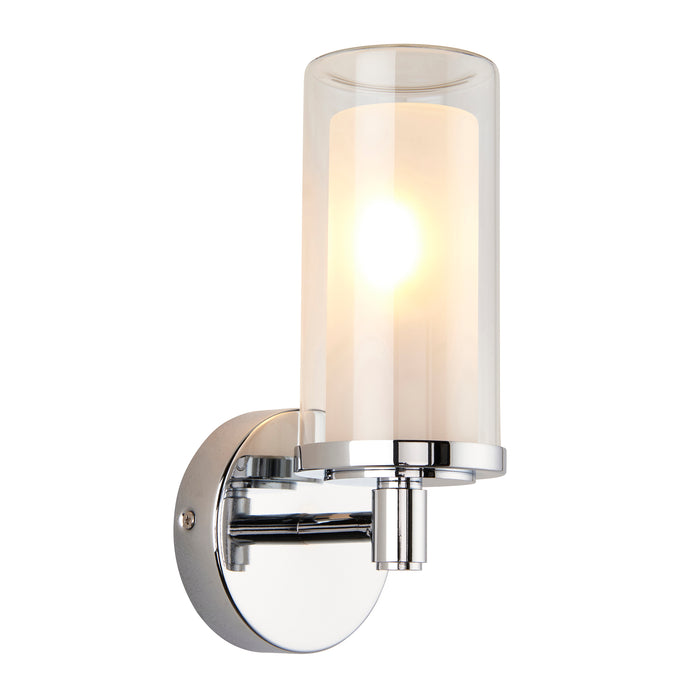 Saxby 120814 Sten 1lt Wall 6W IP44 - Chrome