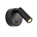 Saxby 120968 Lumos Mini 1lt Wall 3W 3000K - Matt Black