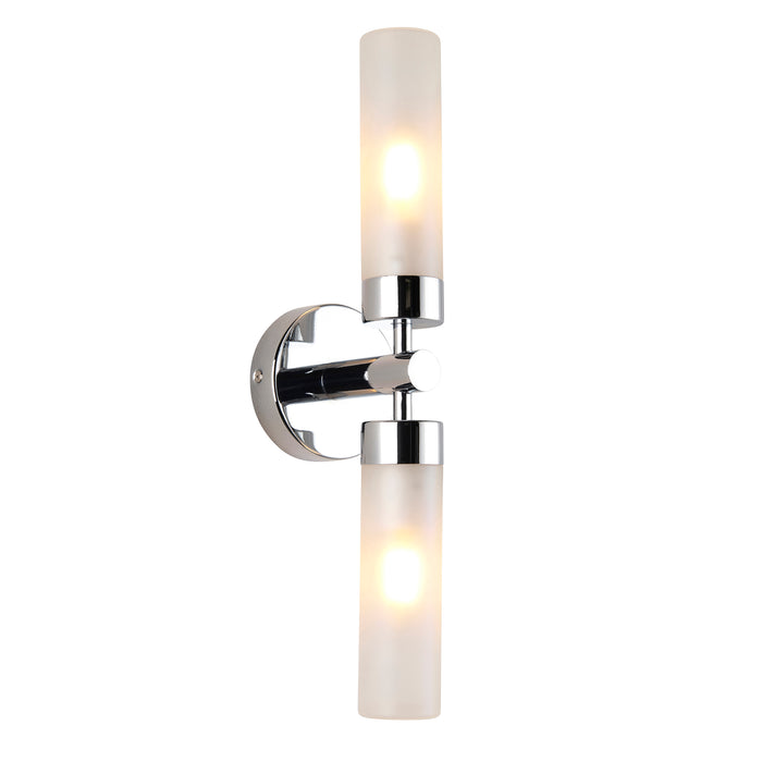 Saxby 121016 Frost 2lt Wall IP44 6W - Chrome