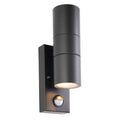 Saxby 121033 Scope PIR/Photocell 2lt Wall IP65 - Black