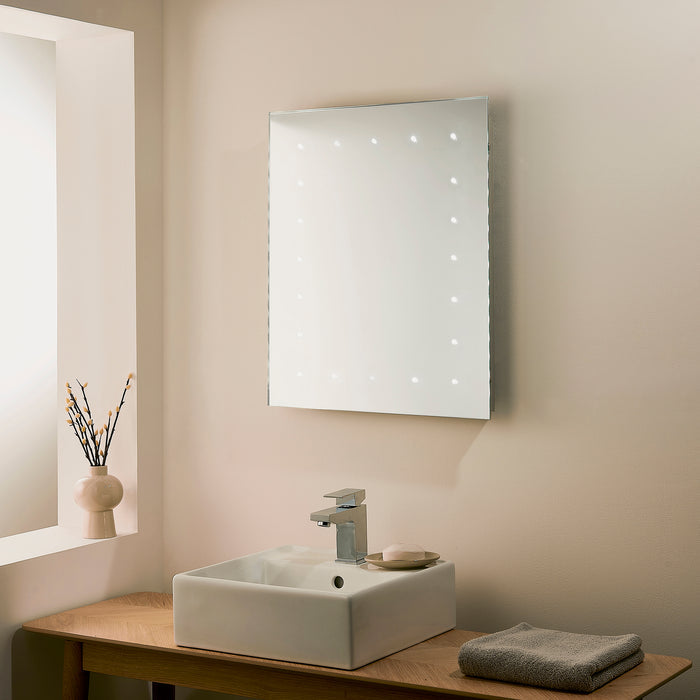 saxby 51898 Toba battery operated mirror IP44 0.06W 6500K