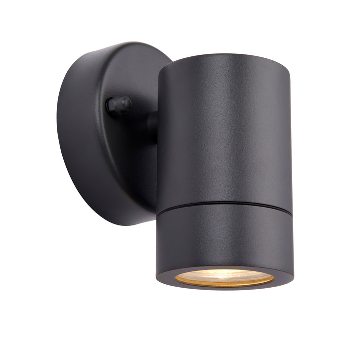 Saxby 77906 Palin 1lt Wall Light IP44 7W - Anthracite Grey