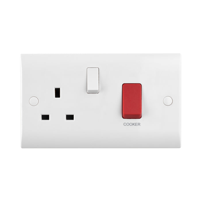 Saxby CE550 45A DP Cooker Switch with 13A Socket