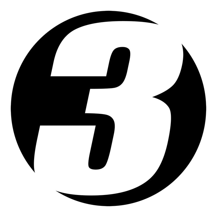 Pair of black hollow racing numbers decals for cars, style A, by MC Motoparts, with a show-through design on a white background.