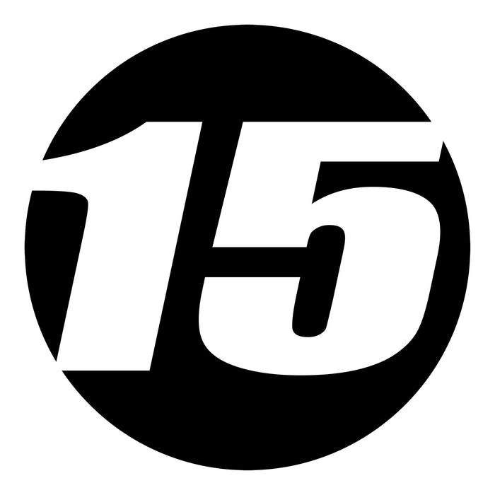 Pair of MC Motoparts black hollow racing numbers race car decals with show-through style, designed for custom car decoration.