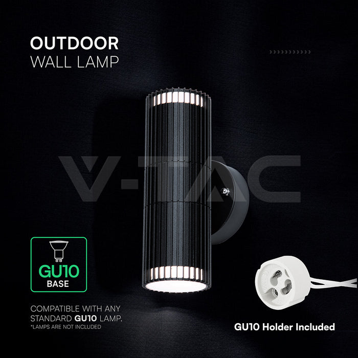 V -tac 24167 VT-10175 GU10 Wall Light Holder Double Head IP44