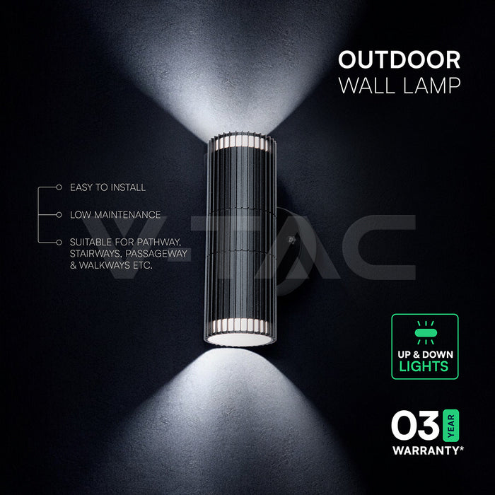 V -tac 24167 VT-10175 GU10 Wall Light Holder Double Head IP44