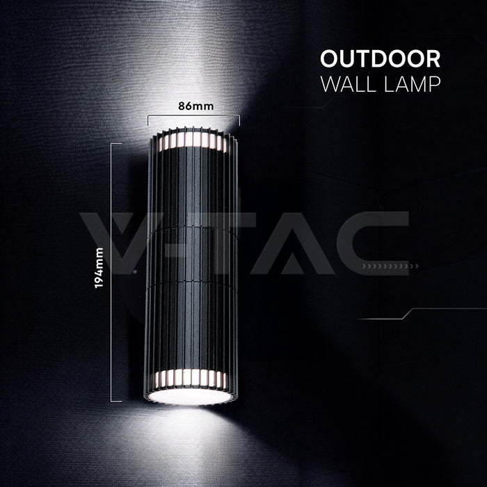 V -tac 24167 VT-10175 GU10 Wall Light Holder Double Head IP44