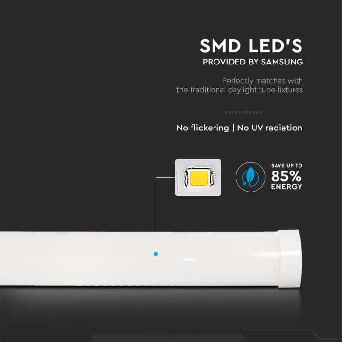 V-TAC 20355 VT-8-50 50W LED GRILL FITTING 150CM SAMSUNG CHIP 6500K