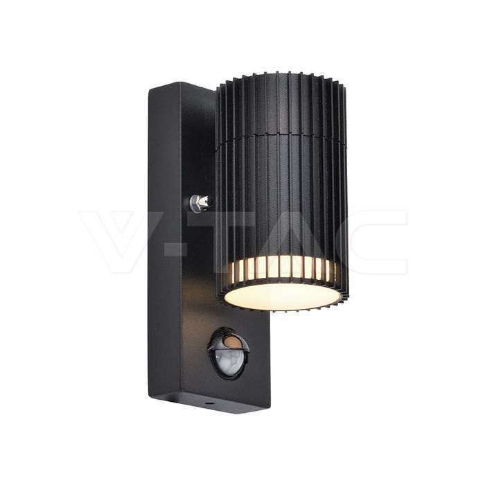 V-tac 24306  VT-10174PIR GU10 Wall Light Holder Single Head IP44 PIR Sensor