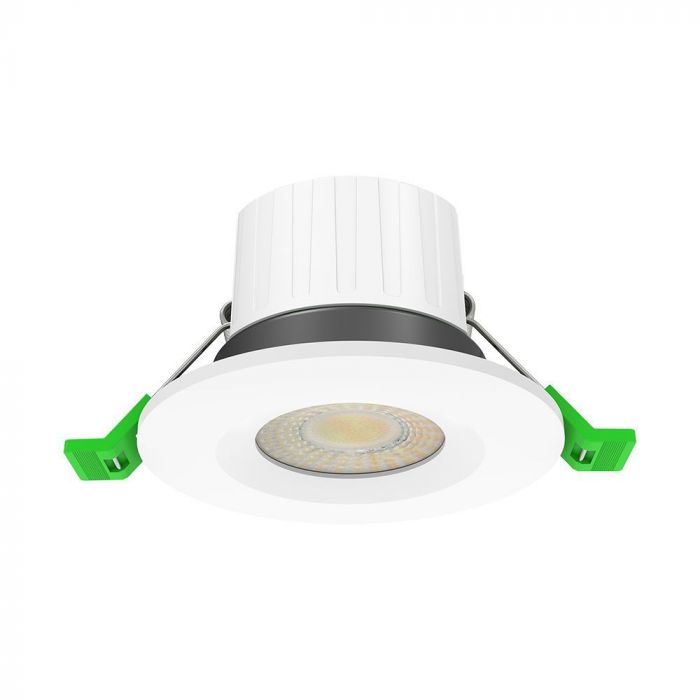 V-tac PACK OF 6 VT-DL0508A 5W/8W LED FIRE RATED DOWNLIGHT FLICKER FREE 4IN1 DIMMABLE (236126)