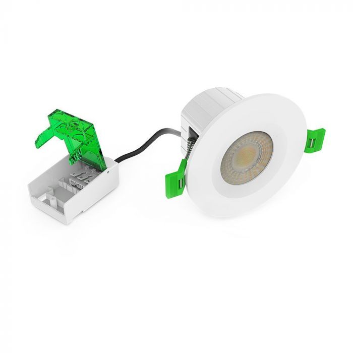 V-tac PACK OF 6 VT-DL0508A 5W/8W LED FIRE RATED DOWNLIGHT FLICKER FREE 4IN1 DIMMABLE (236126)