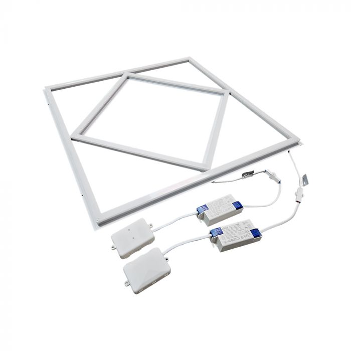 V-Tac VT-6163 60W LED DIAMOND BORDERLINE PANEL LIFUD DRIVER+QC 595x595mm FLICKER FREE 6500K