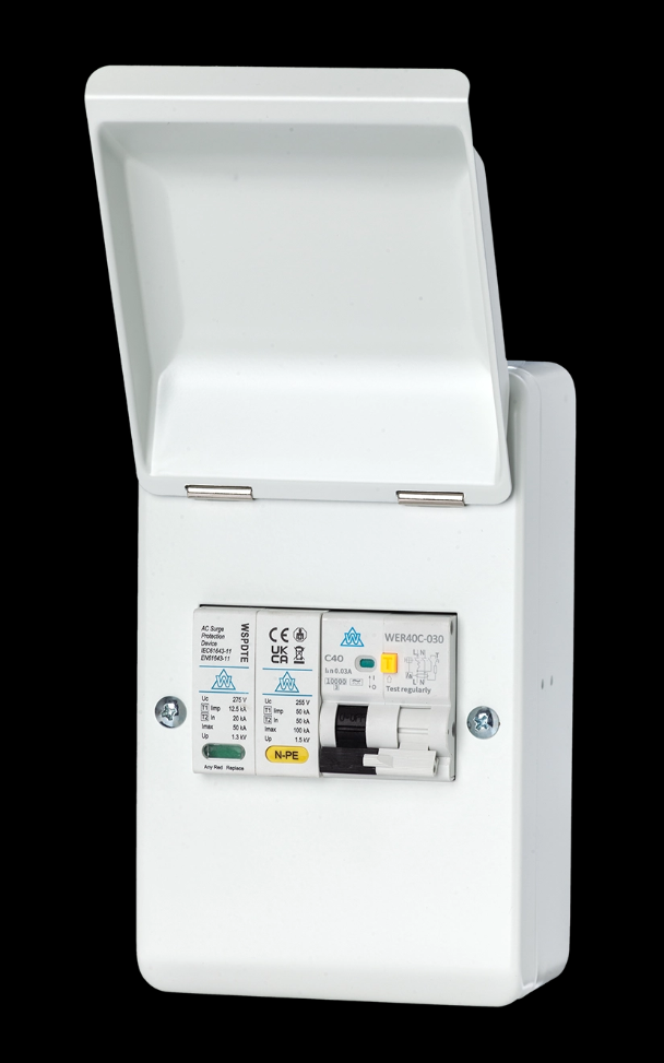 Whitecliffe WMRC32BSP EV Protection Unit w/ 32A RCBO + SPD
