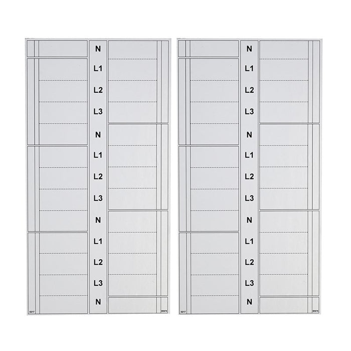 Wylex NHVMSPWL6 Way Label (Shield) 4P 12-Way
